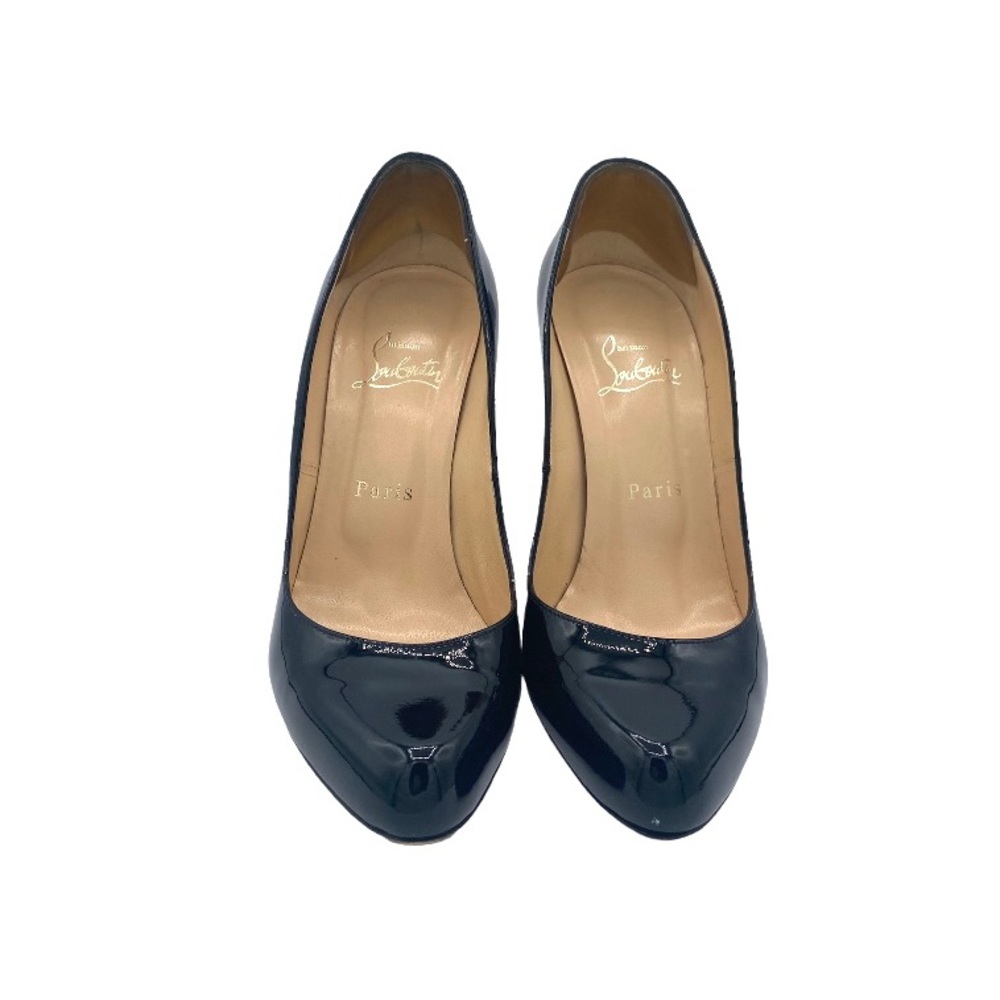 Christian Louboutin Patent Black Décolleté 868 Patent Calf Pumps - Picture 4 of 10
